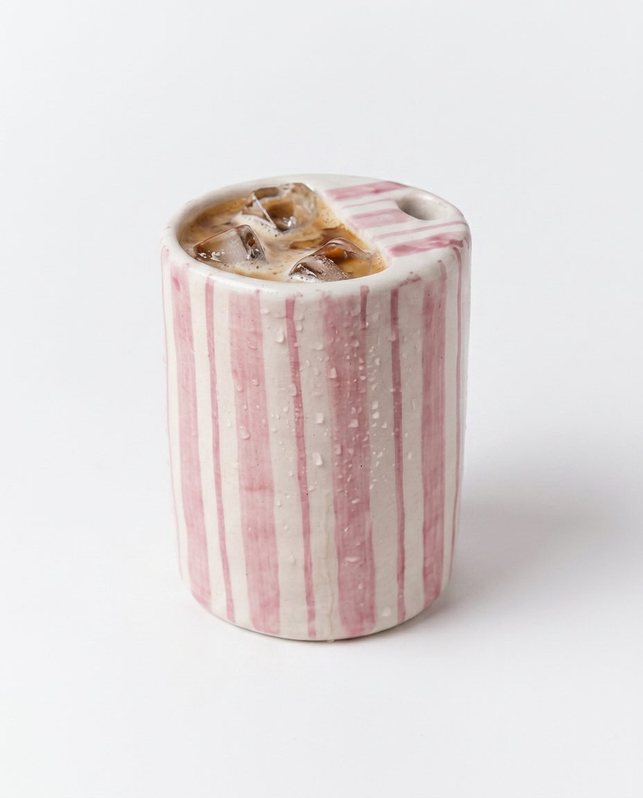 Pink Stripe Mug