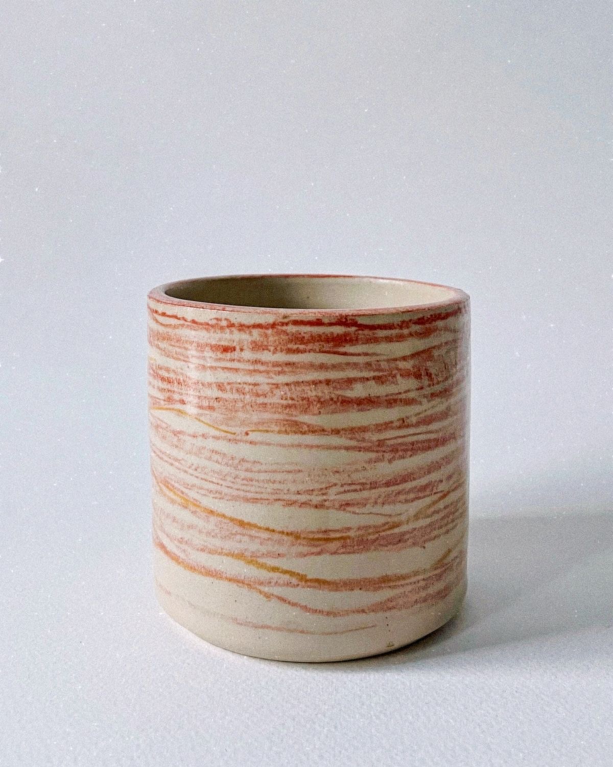 Terracotta Lines Cup