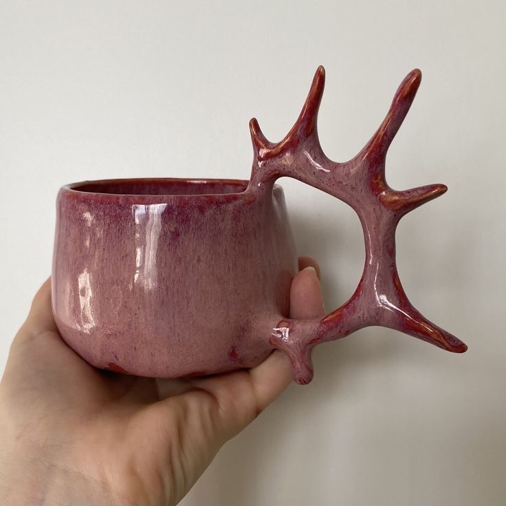 Pink Antler Mug