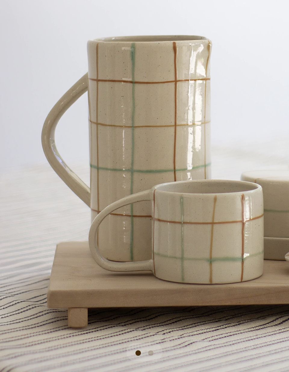 Grid Jug & Mug Set