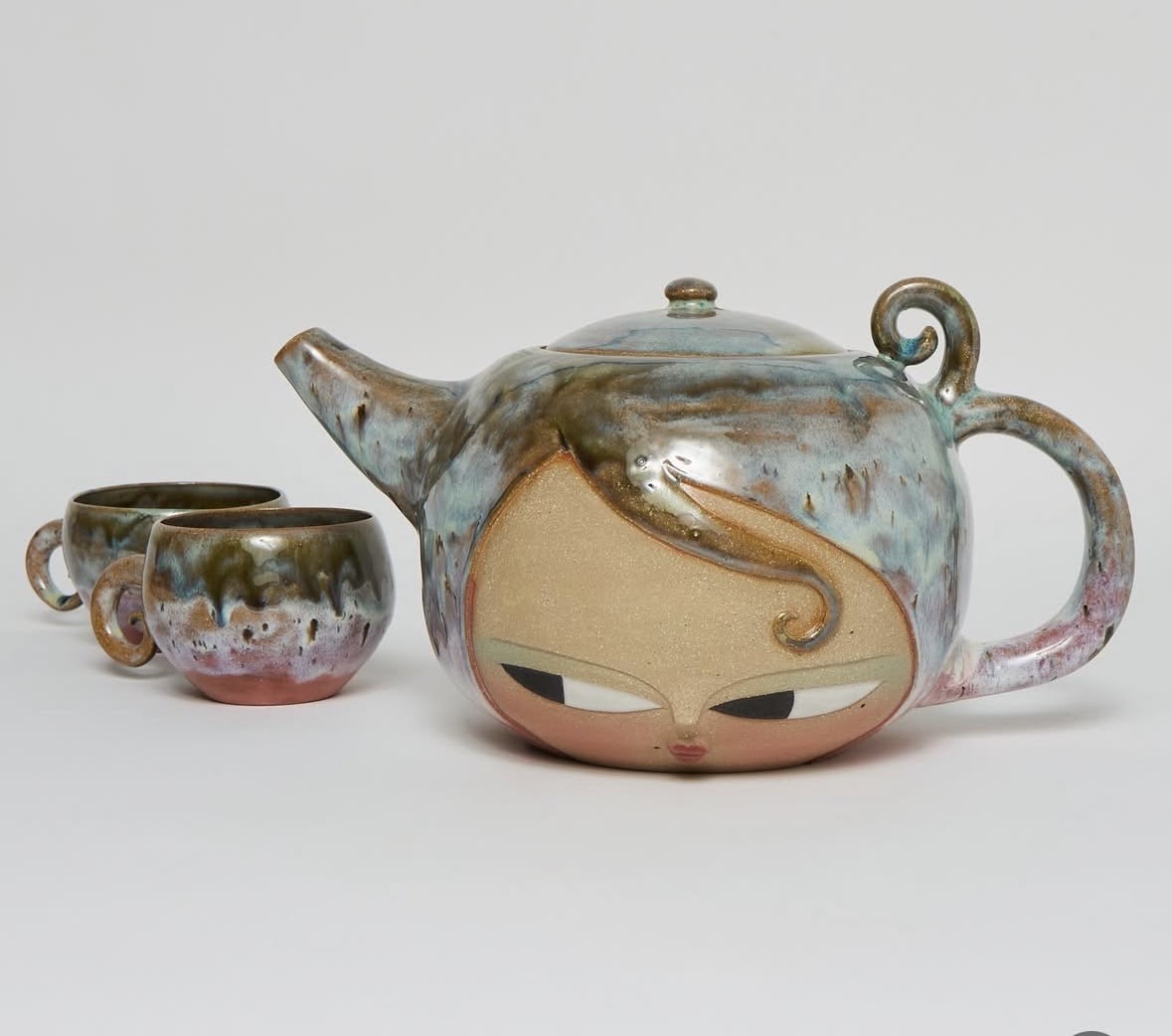 Dreaming Face Teapot Set